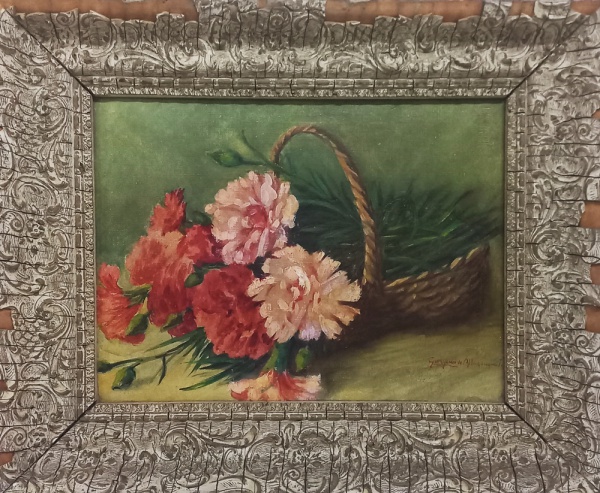 Arte . AM076, MANOEL SANTIAGO, óleo sobre placa, representando foto 1