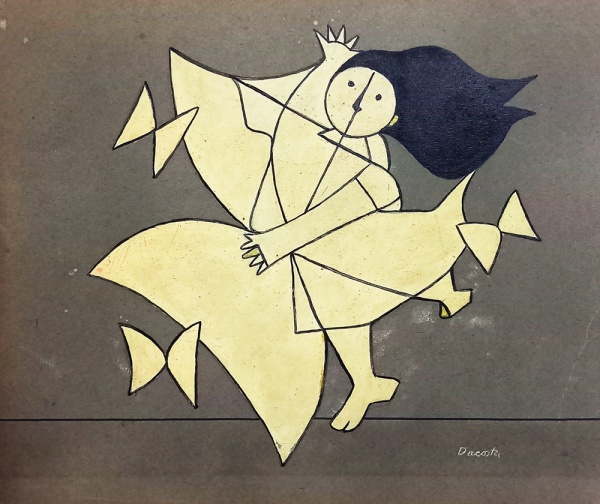 Arte . AM076, MANOEL SANTIAGO, óleo sobre placa, representando foto 2