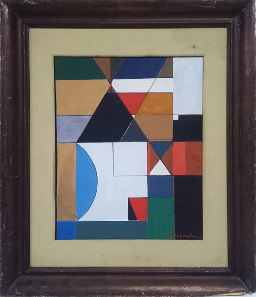 Arte . AM076, MANOEL SANTIAGO, óleo sobre placa, representando foto 5