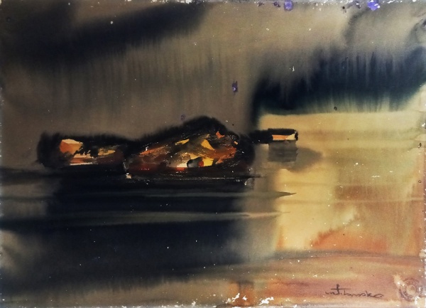 Arte . AM076, MANOEL SANTIAGO, óleo sobre placa, representando foto 7