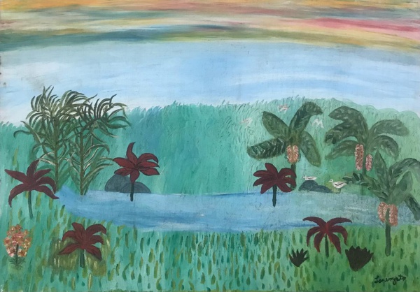 Arte . Raimundo Colares - Guache S/Cartão DT 66- Med:73x66cm S foto 2