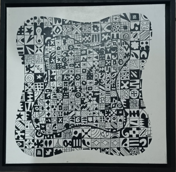 Arte . Alcindo M . Filho - Colagem - Técnica Mista - Med:100x1 foto 4