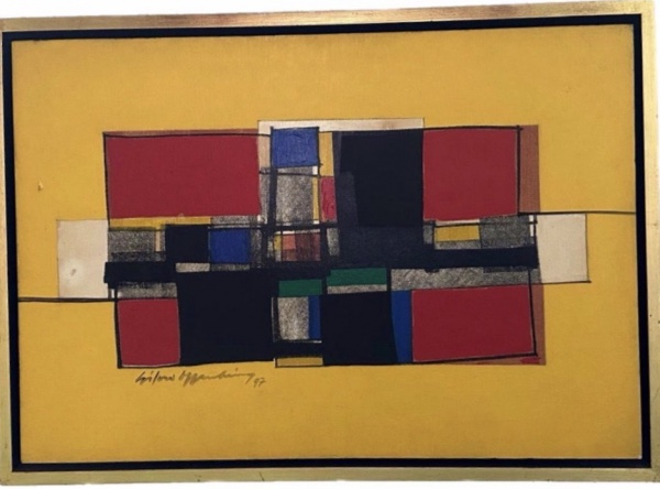 Arte . Silvio Oppenheim - Acrilico  S/P - Med:50x70cm Sem Mold foto 4