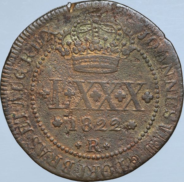Joias . Moeda do Brasil - V réis - 1695PPPP - C001 - Cobre - Co foto 8