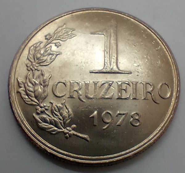 Joias . Moeda do Brasil - 1 cruzeiros - 1978 - as + dificeis