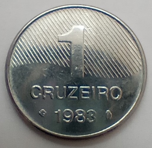 Joias . Moeda do Brasil - 1 cruzeiros - 1983 - as + dificeis