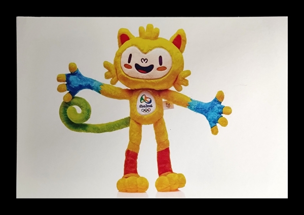 Joias . Cartão Postal do mascote Rio 2016, sem características filatélicas.