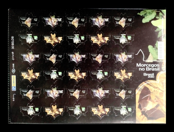 Morcegos 2010 - Folha nova completa em perfeito estado - MINT