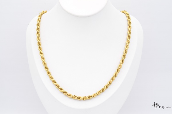 Joias . Cordão Baiano em Ouro Amarelo 18K, 50cm de comprimento, Peso de 26 gr. ...