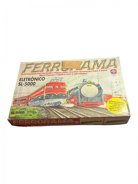 Ferrorama Eletrônico SL-5000; Fabricado pela Estrela; Peças Completas; Em bom estado. leves desgaste