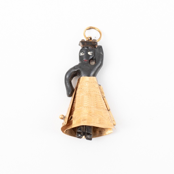Pingente Bahiana JÓIA DE CRIOULA com detalhes em ouro baixo / Tam: 3cm