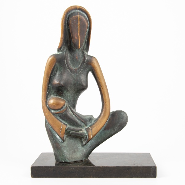 Escultura em broze que representa a maternidade / Tam:42cm