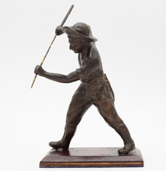 Escultura em bronze caçador gaúcho / 30cm