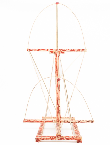 Escultura Artesanal confeccionada com material reciclado. Peça única com assinatura MARCELO CONCEIÇÃO. Altura: