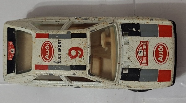 Carrinho AUDI RALLY CR4 - branco/ Tam; 6cm