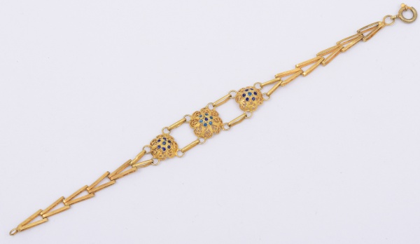 Pulseira em prata 925 - Filigrana Portuguesa / Tam: 14cm