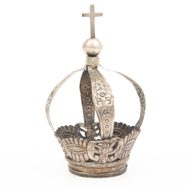 Antiga COroa em prata do Século XVIII / Tam: 15 X 5 cm / peso: 85gr