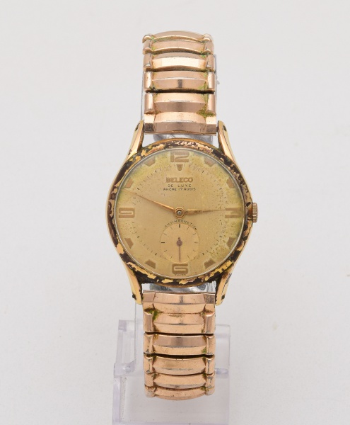 Relógio de pulso BELECO pulseira dourdaa / 3cm - Precisa Revisão