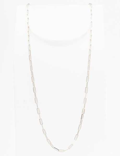 Cordão em prata 925 masculino com elos estilo `Cartier` / Tam: 58cm / Peso:11grs