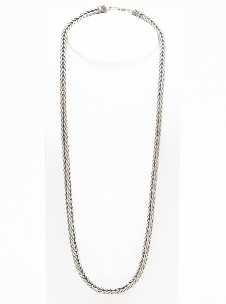 Cordão em prata 925 estilo Bali / Tam: 60cm / Peso:71,7grs