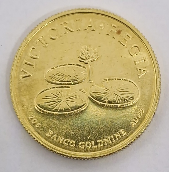 Moeda em ouro 999 do Brasil - Vitória Régia / 20 gramas.