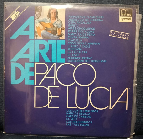 Joias . DUPLO LP Paco de Lucia - A Arte de Capa e Disco VG+