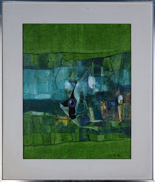 Arte . 8303 NIWA SHIRO - PINTURA ÓLEO SOBRE TELA - TIPO DA ASSINATURA: FEITA A MÃO - ...