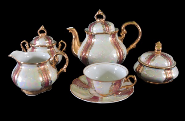 Joias . Conjunto para chá e café em porcelana japonesa composto foto 1