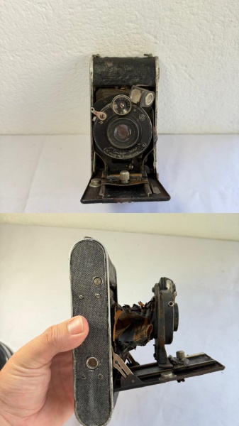 Joias . Antiga Maquina Fotográfica de Fole Para Colecionadores - Sem Teste
