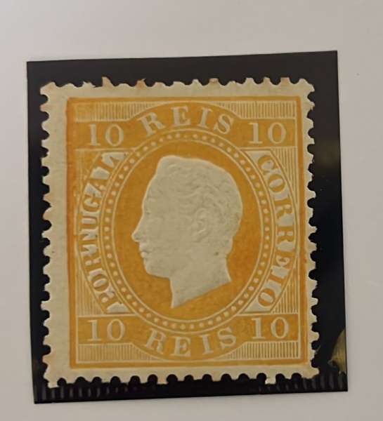 Joias . Portugal 1870/1880 Nº37 Yvert 155 Euros Leve Marca De C foto 1