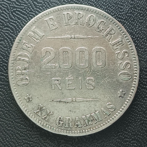 Joias . BRASIL 960 RÉIS 1817 R - P427 - Lindo Patacao - Prata foto 5