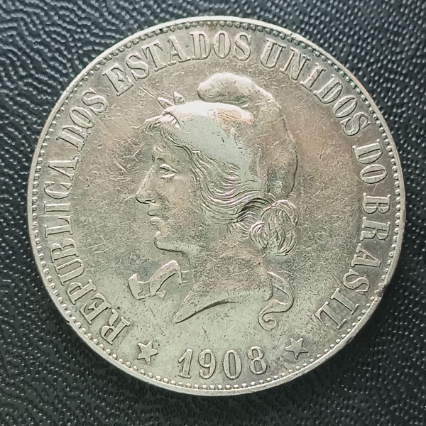 Joias . BRASIL 960 RÉIS 1817 R - P427 - Lindo Patacao - Prata foto 6