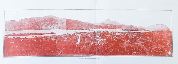 Arte . Gravura de autoria de Luiz Brum - Friburgo, Panorama Pa foto 2