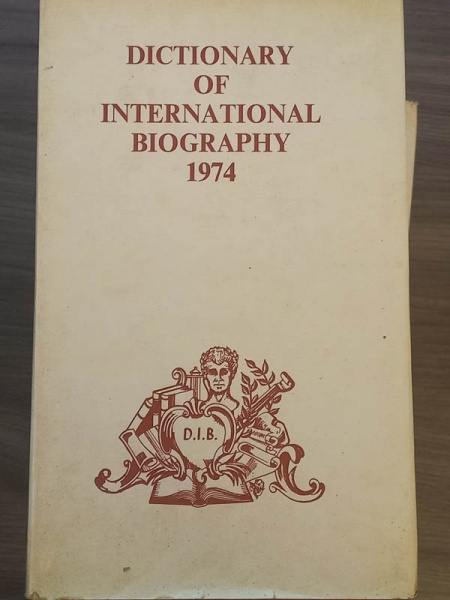 Arte . Dictionary of International Biography Vol 3 - bom exemp foto 1