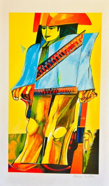 Arte . ALDEMIR MARTINS - Serigrafia, Medidas 70x50cm A.C.I.D - foto 8