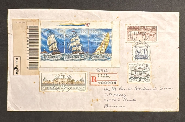 Joias . Histórica Postal - Envelope Circulado (1978) (Hong Kong foto 2