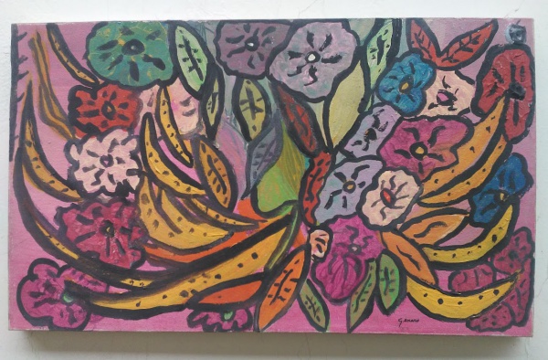 Arte . ANTONIO BANDEIRA "ABSTRATO" ASSINADO E DATADO 6 foto 4