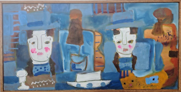 Arte . Henri Carriéres, Natureza Morta, óleo sobre tela, 60x50 foto 8