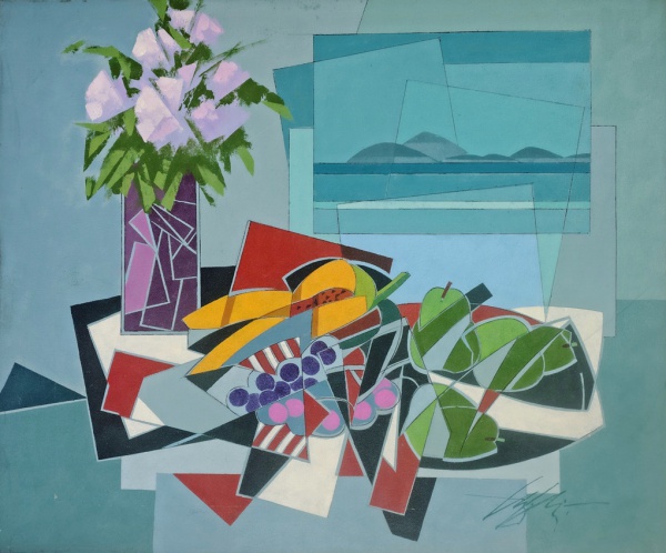 Arte . José Sabóia, Flautista, óleo sobre tela, 30x30cm, com m foto 6