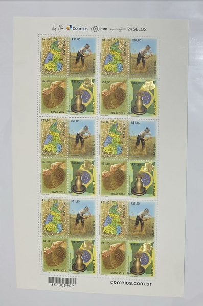 Joias . Brasil - C 3382/3385 - Ano 2014 - Animais Pré - Históri foto 3