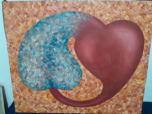 Arte . QUADRO ÓLEO SOBRE TELA MOÇA  - AUTORIA VIVIANE ALVES - foto 4