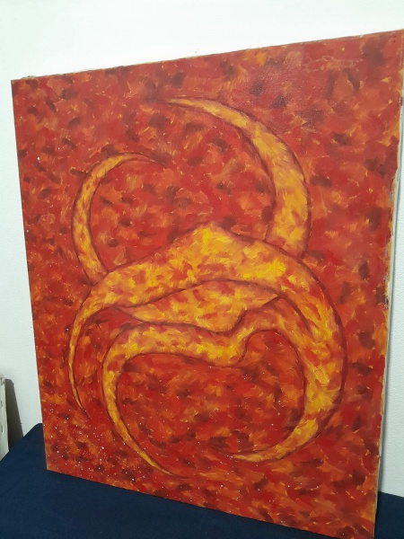 Arte . QUADRO ÓLEO SOBRE TELA MOÇA  - AUTORIA VIVIANE ALVES - foto 5