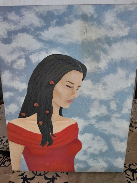 Arte . QUADRO ÓLEO SOBRE TELA TEATRO  - AUTORIA VIVIANE ALVES foto 2