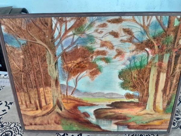 Arte . QUADRO ÓLEO SOBRE TELA MOÇA  - AUTORIA VIVIANE ALVES - foto 1