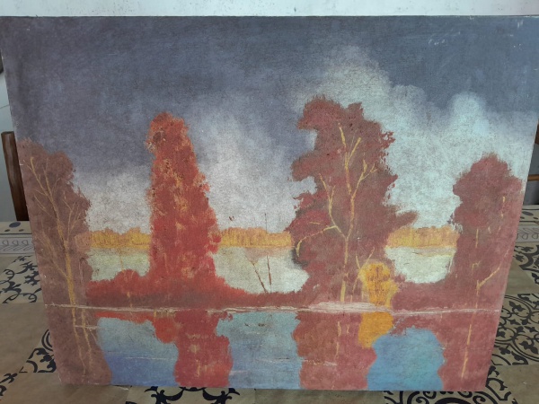 Arte . QUADRO ÓLEO SOBRE TELA MOÇA  - AUTORIA VIVIANE ALVES - foto 2