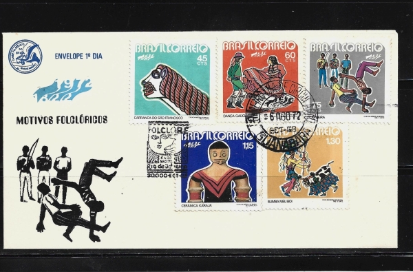 Joias . (59703) ENVELOPE COMEMORATIVO DECADA DE 60/70 COM SELOS E CARIMBOS , PODEM TER ...