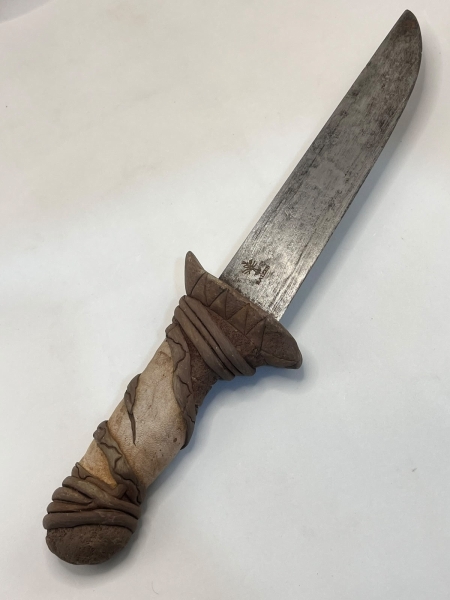 Faca antiga aço carbono marca Raizes - 30cm totais