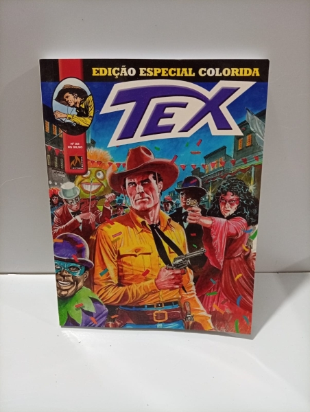 Gibi Tex Edição Especial Colorida Número 22 com a História A Bela Ladra, Publicado pela Editora Mythos com Roteiro de Pasquale Ruju e Arte de Laura Zuccheri, Quadrinho em Ótimo Estado de Conservação.