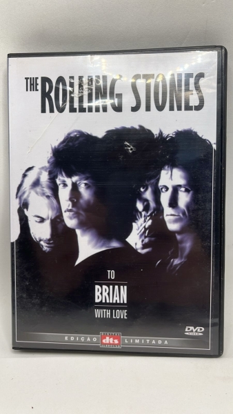 DVD original The Rolling Stones: To Brian with Love, Edição Limitada com 50 minutos de duração apresentando clássicos da banda. O disco musical encontra-se em bom estado de conservação, acompanhado de