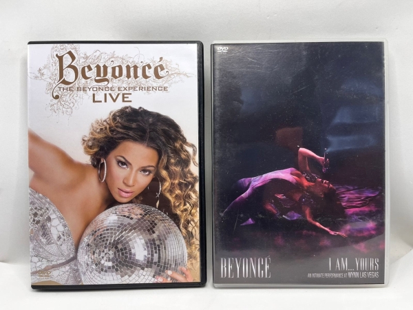 Kit com 2 DVDs da Beyoncé, sendo o Beyoncé The Beyoncé Experience Live e o Beyoncé I Am Yours An Intimate Performance at Wynn Las Vegas.
